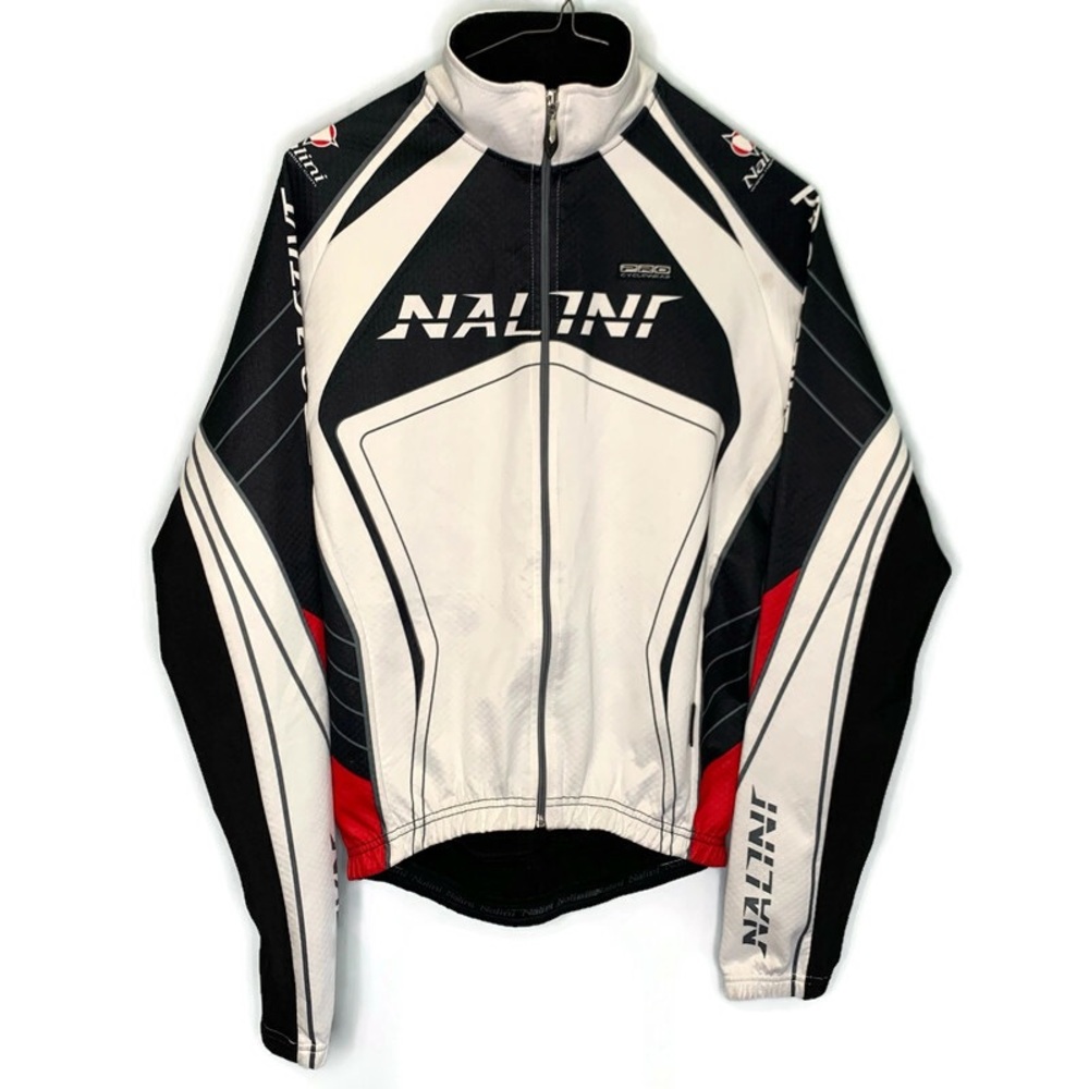 Nalini Pro Active Made In Italy Printed Full Zip Mento Vent Cycling Jacket M